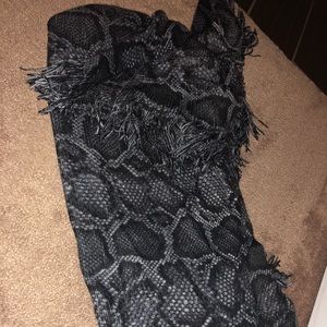 Michael kors large snake skin wrap